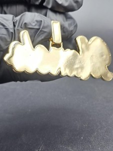 Colgante de Letra Inicial Personalizada con Diamantes Moissanite VVS Iced Out, Plata de Ley 925 con Baño de Rodio, Estilo Hip Hop Brillante - Product Image 2