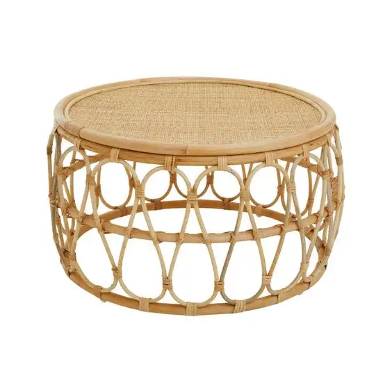 Élégantes Tables basses en rotin naturel, adaptées à l'intérieur et à l'extérieur, avec des prix réduits, le meilleur choix pour les meubles de maison du Vietnam