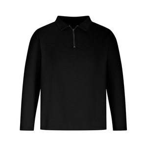 Chemises polo décontractées pour hommes, boutons classiques, manches longues, chemise de golf basique, couleur unie, coupe ajustée, t-shirts en coton, hauts élégants - Product Image 2