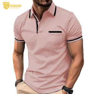 Hombres de alta calidad para Polo Último diseño Ropa informal transpirable Bajo MOQ Personalizado Tallas grandes Opciones personalizables - Product Image 5