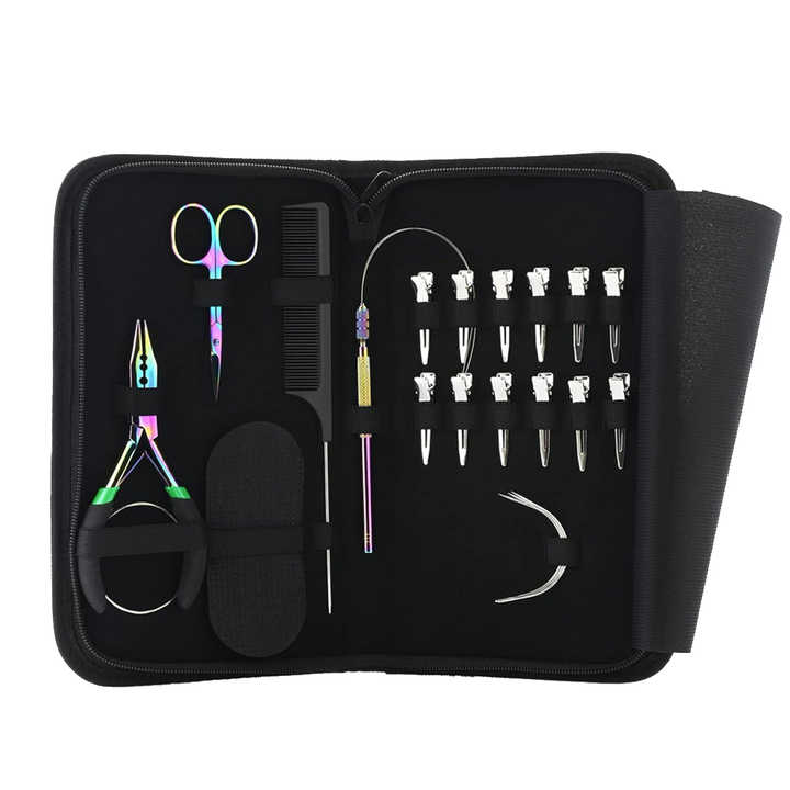 OEM ODM Service Hair Extension Tool Kit for Installing Cold and Hot fusion I-tip and U-tip Hair Extensions Set