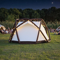 Tente de camping haut de gamme Conception personnalisée Tente gonflable hermétique de luxe à deux étages, à ouverture rapide et à l'épreuve des moustiques