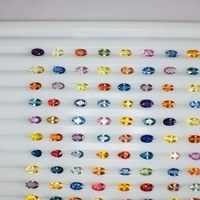 Pierres précieuses en vrac de qualité supérieure certifiées IGI, saphirs naturels multicolores, lueur excellente, traités thermiquement, taille mixte 4,5x3,5mm, 300 carats, NARNOLI