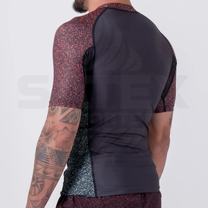 Camiseta de Compresión Unisex de Spandex/Nailon de la Mejor Calidad, Manga Corta, Transpirable, Ajustada, para Gimnasio, Entrenamiento Físico - Product Image 5