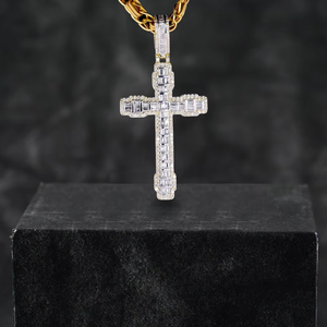 Pendentifs lettre glacés en diamant naturel VVS sur mesure or 10K/14K meilleurs prix pour rappeur Hip Hop pour cadeaux - Product Image 1