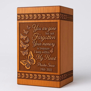 โกศเผาไม้แกะสลักรูปหัวใจทำด้วยมือสำหรับผู้ใหญ่ - Product Image 4