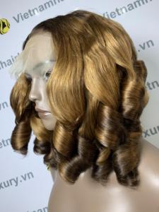 Perruques en cheveux vietnamiens, extensions de cheveux à trame unique, texture rebondissante, 10 pouces, donneur unique - Product Image 1