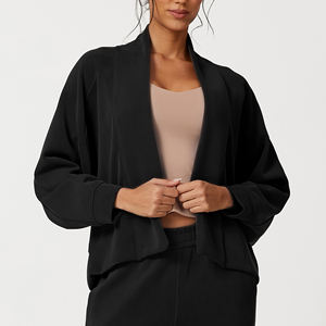 Conjunto de Cárdigan Abierto de Talla Grande para Niñas, Otoño-Invierno, Tejido Modal Transpirable, Suave, Estilo Moderno - Product Image 5