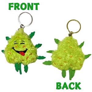 PAW:20 Porte-clés Bud the Weed Nug, Peluche mignonne en coton PP, Parodie originale Nugget Spins sur porte-clés, Jouet anti-stress amusant pour adultes - Product Image 3