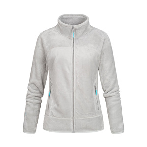 Chaqueta polar de corte moderno con cuello levantado y cremallera para mujer, suave y cómoda, chaqueta cálida transpirable y duradera al por mayor - Product Image 5
