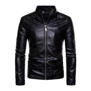 Chaqueta de Cuero para Hombre, Estilo Urbano, Invierno, con Patrón de Letras, Impermeable, al por Mayor - Product Image 6