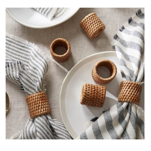 Top Design Rattan Napkin Ring Table Decoration Napkin Ring Christmas Decoration Home <b>Wedding</b> Dinner Table - Product Image 5