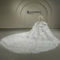 Robes de mariée Jancember GT26011 Princess, robe de bal à épaules dénudées, paillettes brillantes