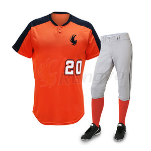 Uniforme de Baseball personnalisé couleur moutarde, ensemble de maillots, vêtements de sport confortables, uniformes de Baseball coupe régulière - Product Image 4