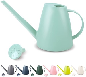 Arrosoir traditionnel en métal avec corps rond et finition en cuivre brossé idéal pour les besoins d'arrosage de jardin à la maison - Product Image 6