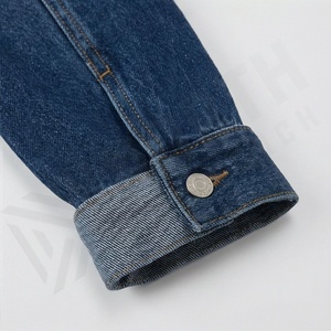 Veste en jean pour femme la plus vendue, en denim brut respirant, manches longues épaisses, printemps automne hiver, coupe classique, service personnalisable, coton - Product Image 6