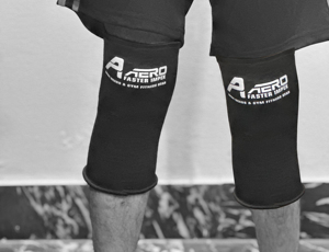 AERO Réglable Double Plis Latex Polyester Compression Respirant Antidérapant Genoux Manches pour Courir Musculation Genou - Product Image 2