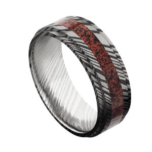 Anillo de acero de Damasco hecho a mano tipo religioso islámico personalizado estilo moderno disponible para la venta a un precio - Product Image 6