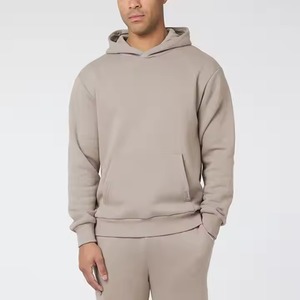 Ensembles de jogging en molleton technique OEM 100% coton Coupe ajustée Survêtement avec col à capuche Motif uni Marque privée Vêtements de sport d'hiver - Product Image 6