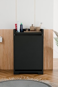 Panier à linge avec couvercle, armoire de rangement pour linge sale, armoire de rangement pour salle de bain - Product Image 2
