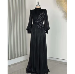 Robe de soirée élégante en forme de sirène, sans bretelles, longueur au sol, pour femmes, avec des perles de cristal, sophistiquée, en matière de qualité supérieure - Product Image 2