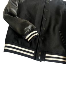 Chaquetas Varsity Hechas a Medida, Cuello Alto, Resistentes al Viento, Cuero Genuino, Fabricación en Pakistán, Precio Personalizado, Color Personalizado 2026 - Product Image 3