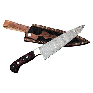 Couteau de Chef professionnel de qualité supérieure lame en acier VG-10 damas manche en bois outil de cuisine Durable écologique Pakistan qualité d'exportation - Product Image 4