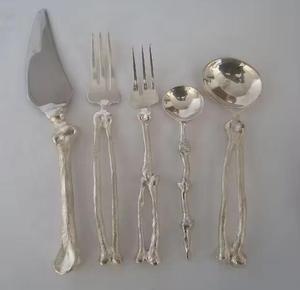 Juegos de cubiertos de acero inoxidable con espejo y pulido mate para el hogar y el hotel a bajo precio, cubiertos bonitos de metal - Product Image 2