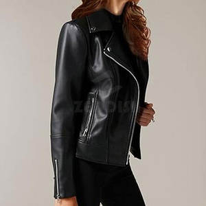 แจ็กเก็ตมอเตอร์ไซด์ของผู้หญิงเสื้อแจ็กเก็ตมอเตอร์ไซด์ดีไซน์แฟชั่นสำหรับสตรีทไซส์ใหญ่ระบายอากาศได้ดี - Product Image 3