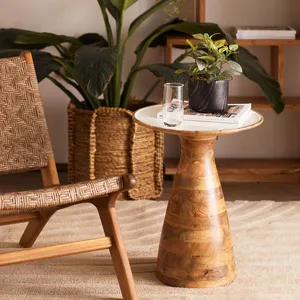 Mesa Auxiliar de Madera de Acacia Hecha a Mano, Diseño Personalizable para Muebles de Sala de Estar y Oficina en Casa al Mejor Precio - Product Image 2