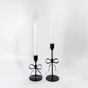 Vela decorativa de latón para mesa, vela cónica para boda, comedor, decoración del hogar, portavelas de latón hecho a mano, pulido brillante - Product Image 4