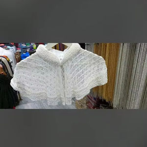 Élégante cape burlesque ornée de perles et de sequins, tenue de club festive, s'attache au cou, magnifiques vêtements de festival pour adulte - Product Image 2