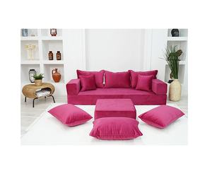 Siège de sol arabe Canapé de sol arabe Plancher de siège arabe | 12 pièces, 28 danses avec coussin éponge épaisseur 20cm - Product Image 1