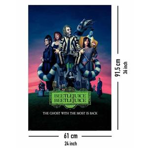 Beetlejuice 2 Hanging Scroll Movie <b>Poster</b> Canvas and Plastic Digital Printing for Home Decor - Product Image 4