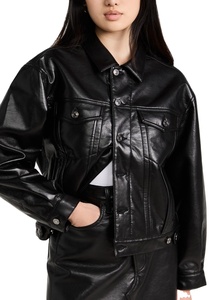 Veste de moto en cuir de mouton véritable pour femmes veste en cuir de printemps 2026 - Product Image 3
