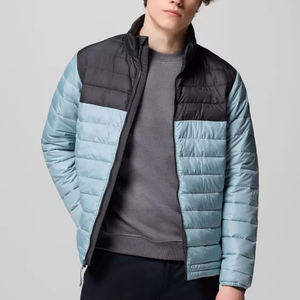 Manteau d'hiver pour hommes personnalisé Veste respirante avec fermeture à glissière Imperméable et coupe-vent remplie de coton - Product Image 3