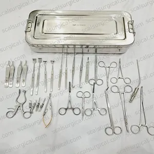 Juego de Instrumentos Profesionales para Cirugía de Fístula AV, 30 Piezas, Acero Inoxidable, Acceso Vascular - Product Image 3