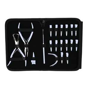 Kit de démarrage pour extensions de cheveux avec outil de sertissage et de démontage de perles, pince à prise antidérapante, crochet enfilant et clips de sectionnement - Product Image 6