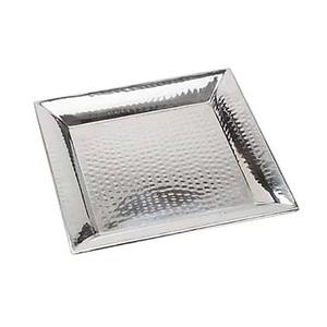 Bandeja de Servicio de Metal Color Dorado de Aluminio, Bandeja Decorativa de Aluminio con Asas, Elegante Plato Personalizado para el Hogar, Hotel o Restaurante - Product Image 6