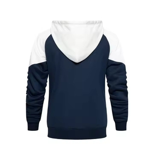 Conjunto Deportivo de Moda para Hombre, Color Sólido, Grueso, Sudadera con Capucha Atlética, 100% Algodón, Transpirable y Elegante - Product Image 3