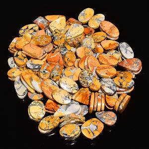 Pares de Cabujones Sueltos de Jaspe Maligano Natural de Alta Calidad, Piedra Preciosa de Cuarzo de 10-40 mm, 4-8 g, Lote para Fabricación de Joyas - Product Image 2