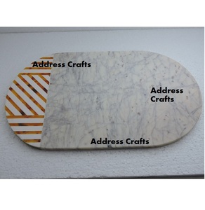 Planche à découper durable en marbre et résine Plusieurs couleurs Conception et taille personnalisées Ustensiles de cuisine Outils de coupe par adresse Artisanat - Product Image 5