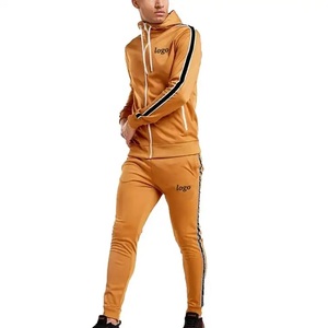 Casual Sublimation Polyester <b>Hoody</b> Blank Track Suit Plain Set Unisex Sweatsuits <b>Hoodies</b> Custom Logo Men's Tracksuit - Product Image 3