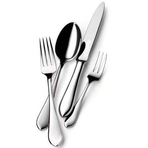 Simplicity Silver Plated Rectangular Handle Silverware <b>Flatware</b> <b>Set</b> Silverware Royal Hotel Wedding Restaurant Cutlery <b>Set</b> - Product Image 4