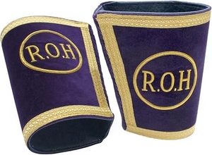 Brazalete masónico para ladrillos, albañiles bordados a mano, pancartas naranjas lisas, flecos personalizados, calidad superior, bordado personalizado - Product Image 2