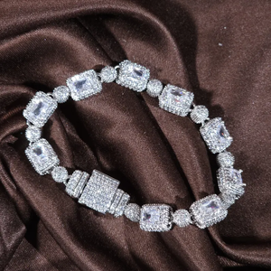 Bracelet de tennis personnalisé en argent sterling 925 taille marquise 9mm VVS Moissanite testeur de diamants pour femmes bijoux fins - Product Image 6