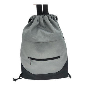 Durable Portable Fashion Drawstring <b>Backpack</b> With Zipper and Custom Logo - Product Image 6