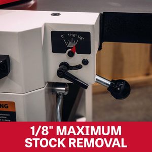 Raboteuse-Dégauchisseuse Industrielle 12 Pouces avec Tête de Coupe Hélicoïdale 3 CV 230V Monophasé Construction en Acier JPJ-12BHH - Product Image 4