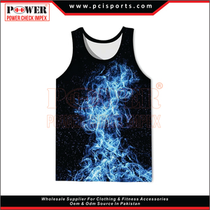 Séchage rapide Coton Impression Personnalisée Logo Débardeur Vente Chaude Sérigraphie Logo Unisexe Porter Débardeur - Product Image 3