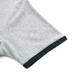 Style personnalisé 100% coton pour hommes pour T-shirts polo décontracté uni à manches courtes grande taille solide motif tricoté tissu en vente - Product Image 5